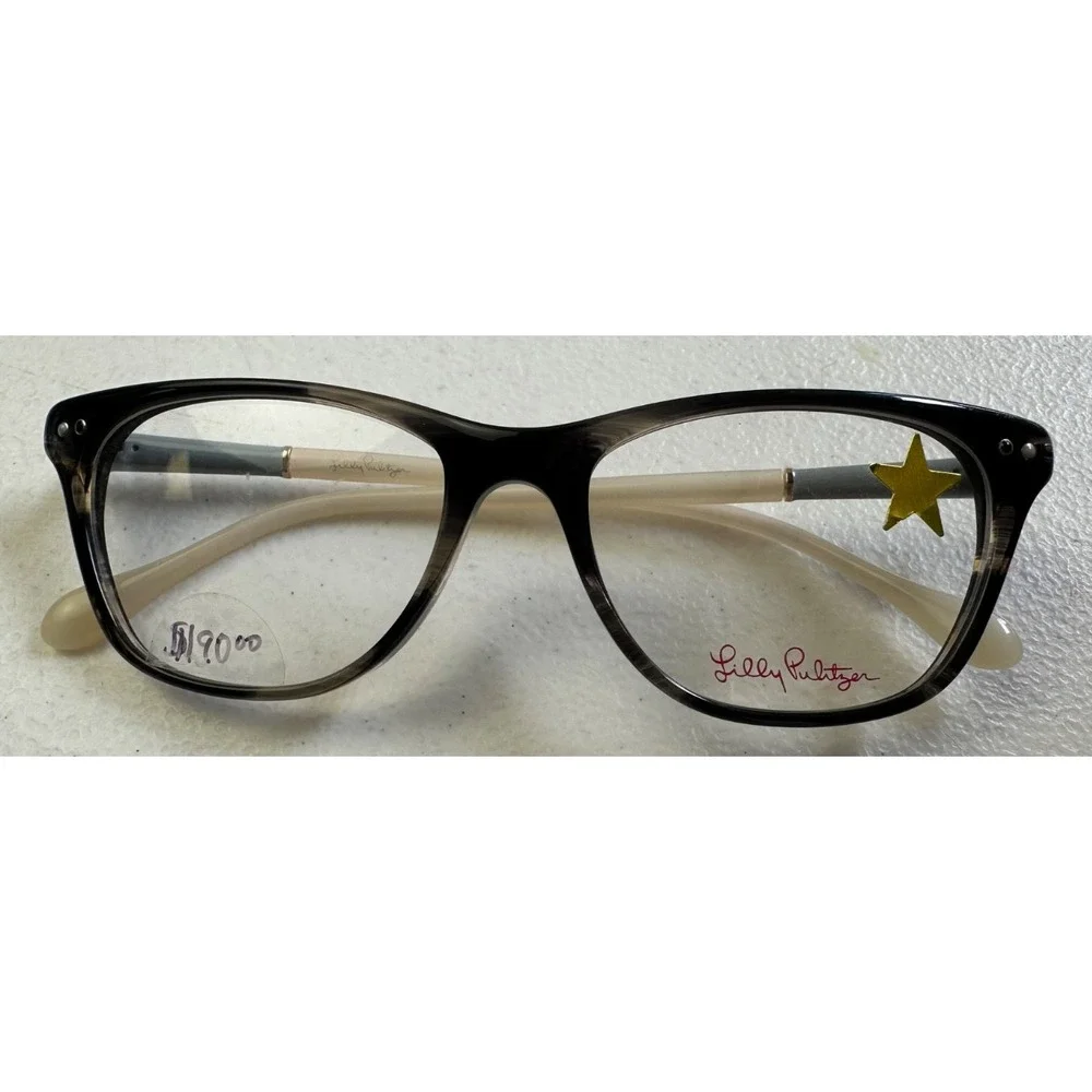 Lilly Pulitzer Womens Cat Eye Eyeglasses Ellis Tortoise Full Rim Frames 50mm NEW